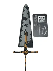 Anime-Inspired 10" Fantasy Mini Sword Full-Color Display-Ready Fan-Made Lightweight Prop with 6 Design Variants for Collectors
