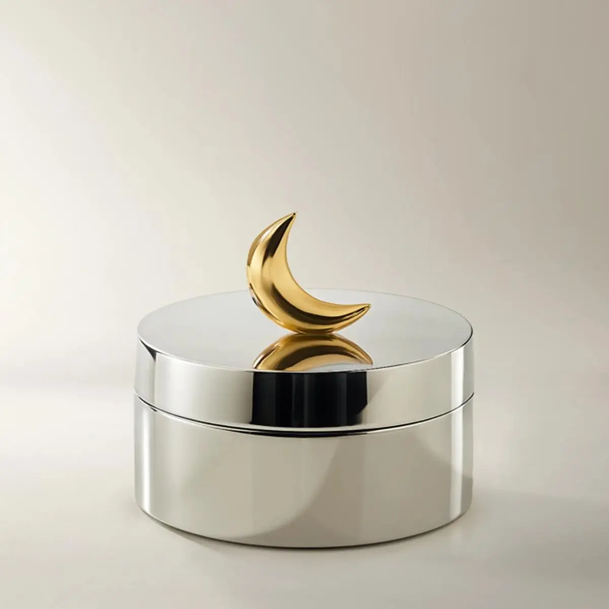 Z Gallerie Luxury Crescent Moon Decorative Storage Box - Durable Jewelry & Cosmetic Storage Unit, Home Organizer Shelf Display Container, Cosmetic Storage Box