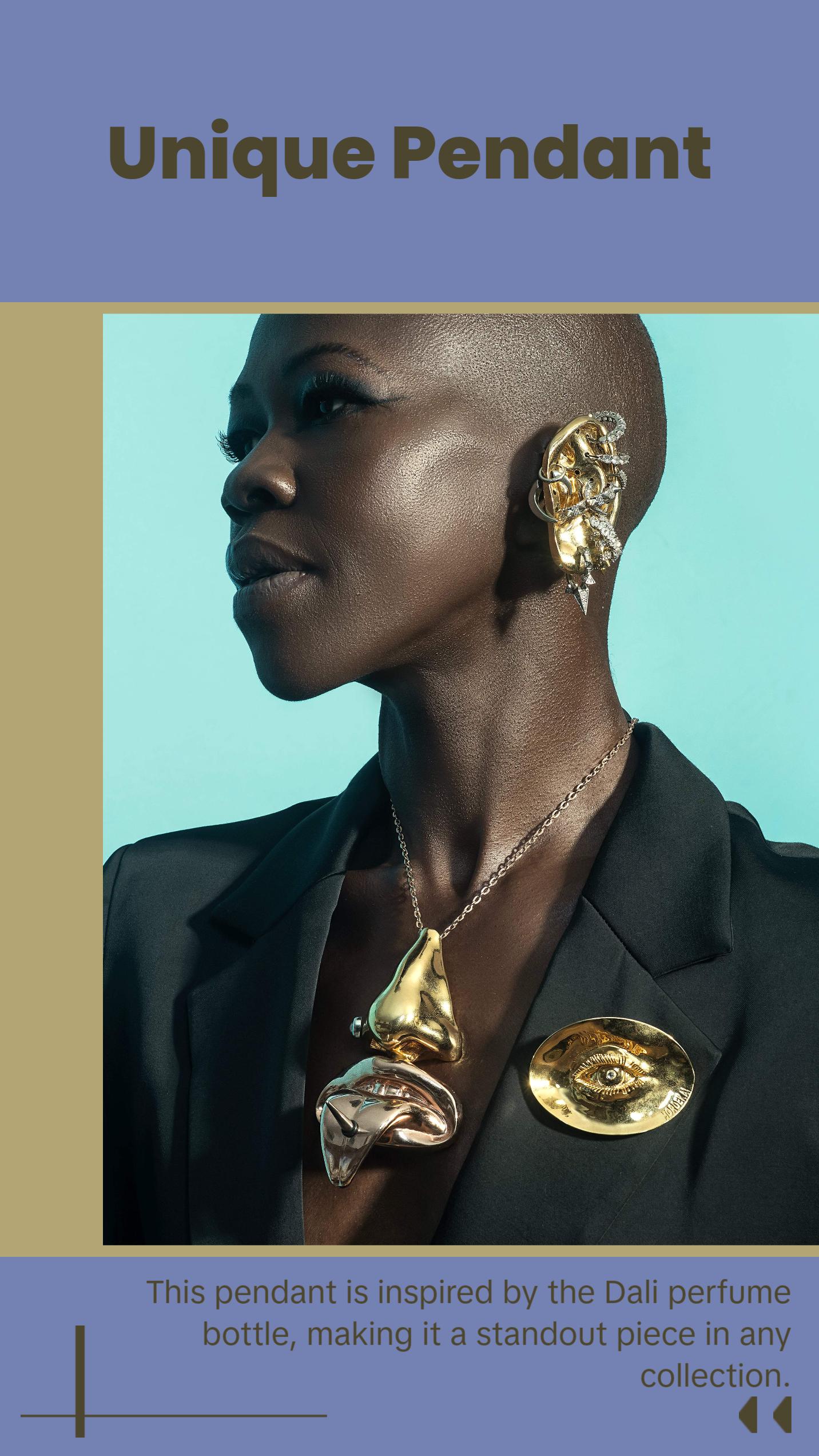 Pierced Tongue Perfume Pendant