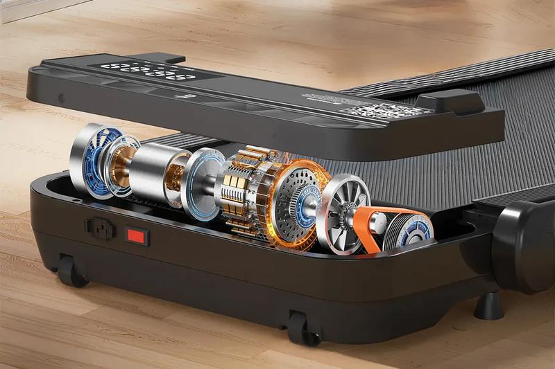 Tousains Walking Pad, Under Desk Treadmill, Walking Treadmill 2 in 1 for Home/Office with Remote Control, Portable Treadmill (Black, 1 Year Warranty) TiktokBlackFriday