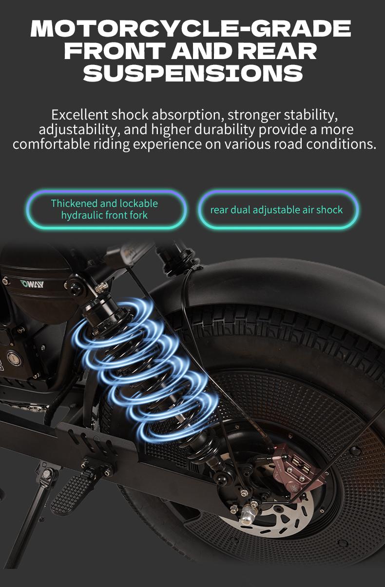 OWAY Black Warrior electric bicycle sk-1 ultra 3000W 60v 50ah High Speed Long Range 62mile high fatebike