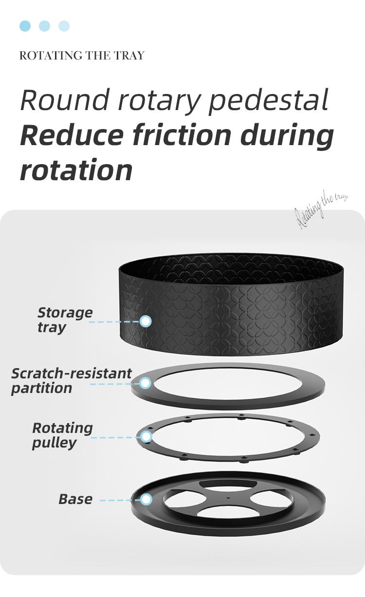 【Holiday Deals】San Dream Rotating Spice Rack Lazy Susan Turntable Organizer 2-Tier 9.84" Adjustable Metal Storage Organization for Cabinet Kitchen Countertop & Pantry Spice Shelf