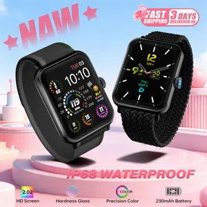 2026 New Fitness Smartwatch for Active Lifestyle 2.02" HD Screen IP68 Waterproof Bluetooth Call Heart Rate Smart Notifications Valentine’s Gift for Him Sports Business Wear Wearable Device with 100 Sports Modes & Built-in GPS - Monitor, Workout