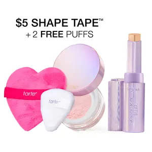 #trippinwithtarte shape & bake duo – shape tape concealer stick & setting powder