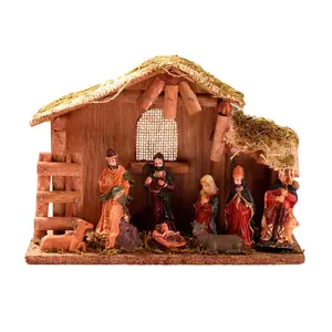 Resin Christmas Nativity Set – Holy Family Stable Scene Figurine