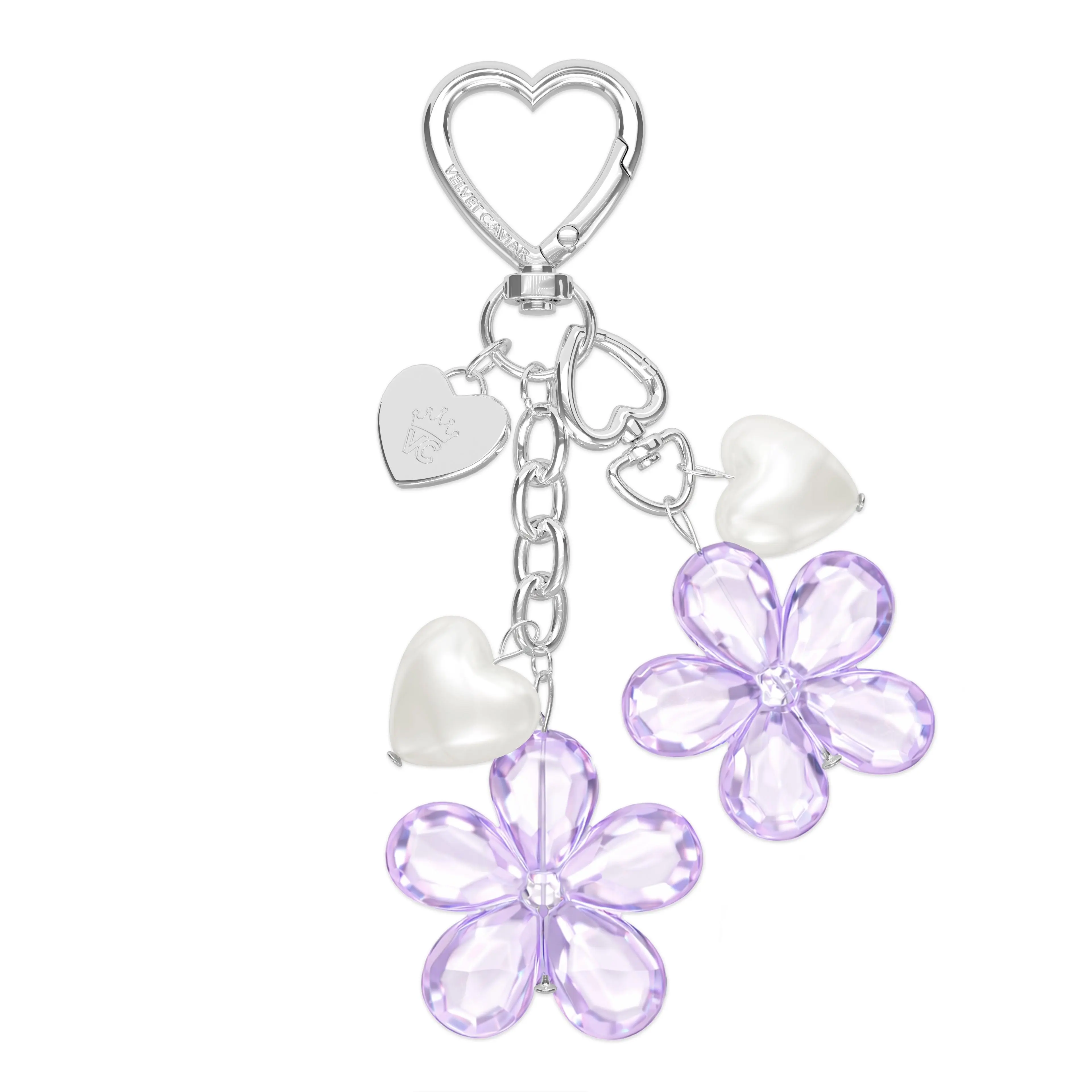 Lavender Cherry Blossom Bag Charm Lavender Cherry Blossom Bag Charm