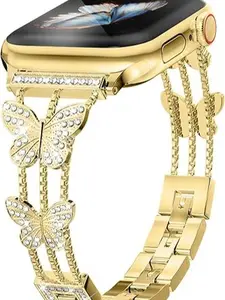 Add sparkle to your watch with the Musk-MSKR Metal Diamond Starlight Band - compatible with Apple Watch Series 10/9/8/7/6/5/4/3/2/1/SE/Ultra - shiny and stylish for women in sizes 38mm 40mm 41mm 42mm 44mm 45mm 49mm