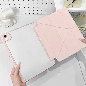 Y-shaped folding protective cover for iPad 10.9 10.2  10.9 inch (10th/9th/8th/7th6th/5th generation, 2022/2021/2020/2019), for iPad Air 1/2/3/4/5/6/7  mini 6 7 iPad Pro Slim Tablet Case with Soft TPU Back Cover