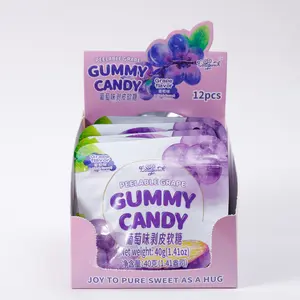 Real Fruit Juice? Peelable Grape Gummies are taking over TikTok! (12 Packs) ASMR Jelly