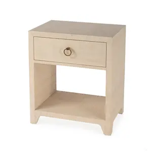 Bar Harbor Raffia 1 Drawer Nightstand in Natural  5669362