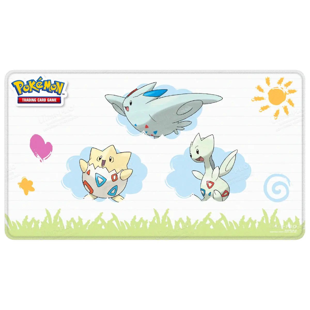 Togepi Evolutions Stitched Playmat for Pokémon