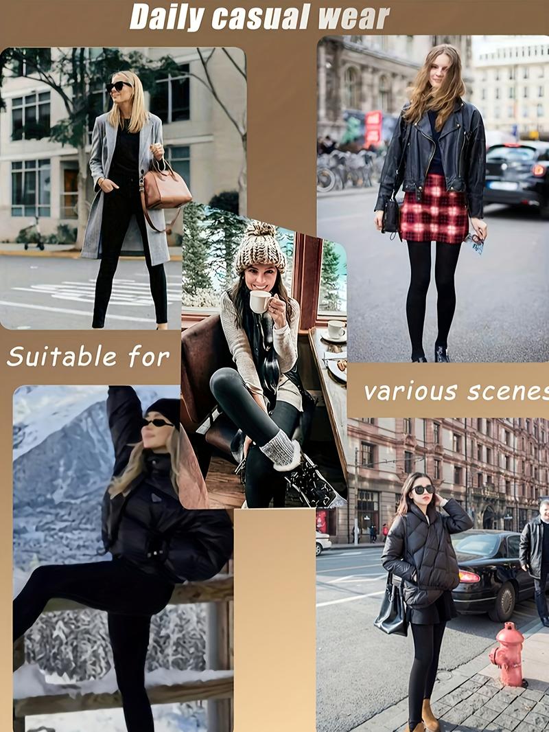 High Waist Women’s Winter Warm Thick Leggings - Full Length Solid Black/Dark Blue/Navy/Grey/Charcoal - High Waist Stretch Workout Pants Gym Yoga Pants - Machine Washable Thermal Leggings Soft high-elastic woman fleece-lined high-waisted High Waist Women’s Winter Warm Thick Leggings - Full Length Solid Black/Dark Blue/Navy/Grey/Charcoal - High Waist Stretch Workout Pants Gym Yoga Pants - Machine Washable Thermal Leggings Soft high-elastic woman fleece-lined high-waisted