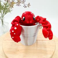 Jumbo Red Lobster & Silver Bucket