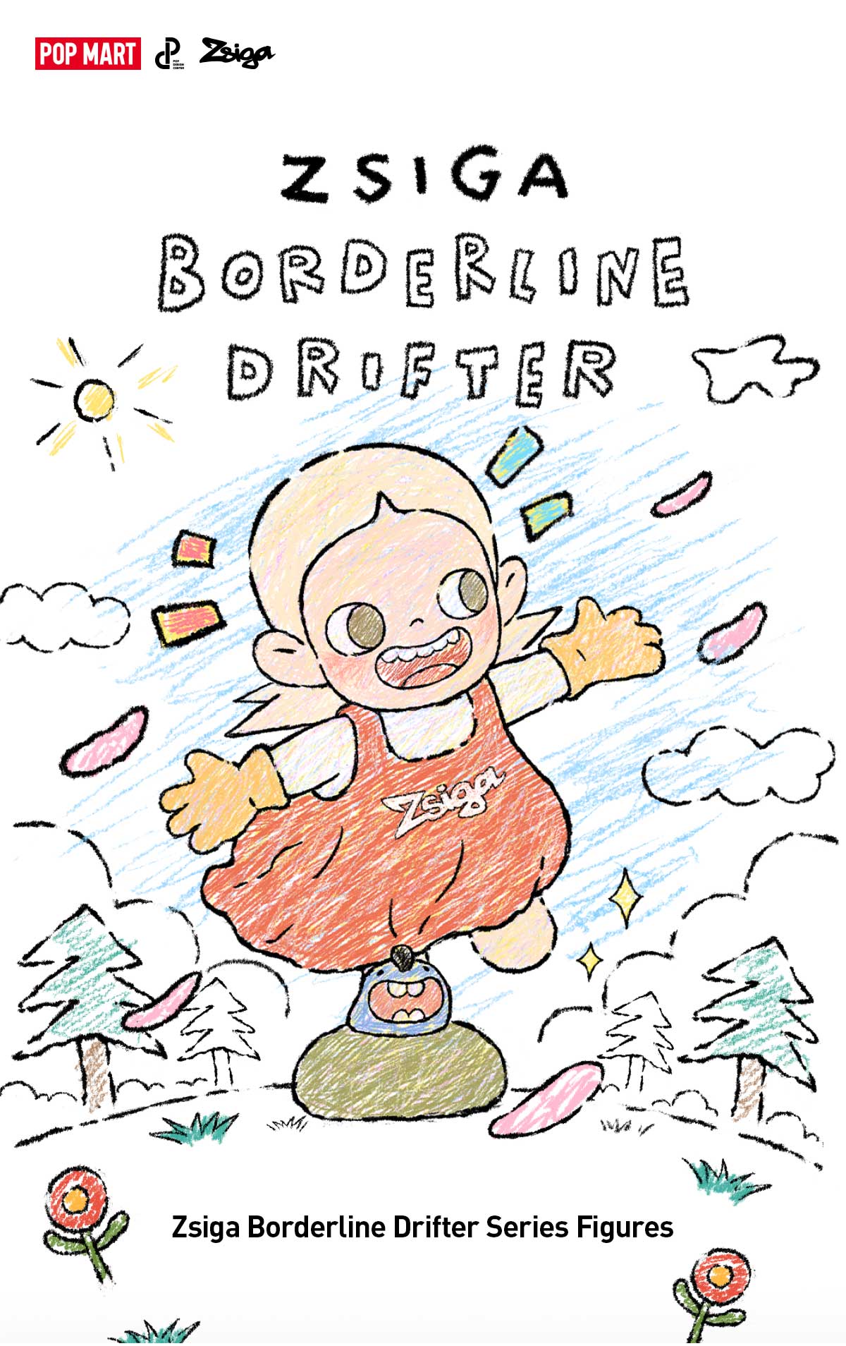 POP MART Zsiga Borderline Drifter Series Figures