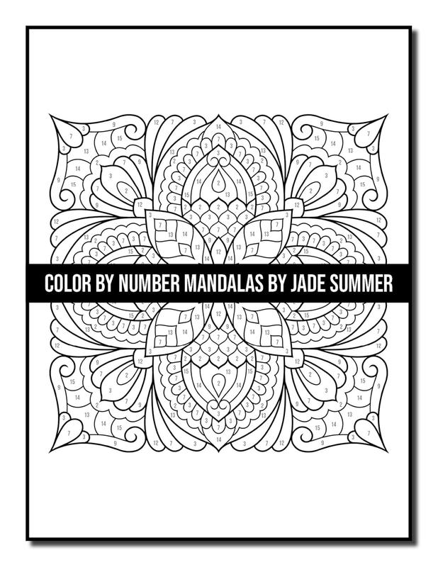 Color by Number Mandalas: An Adult Coloring Book with Fun, Easy, and Relaxing Coloring Pages (Color by Number Coloring Books)