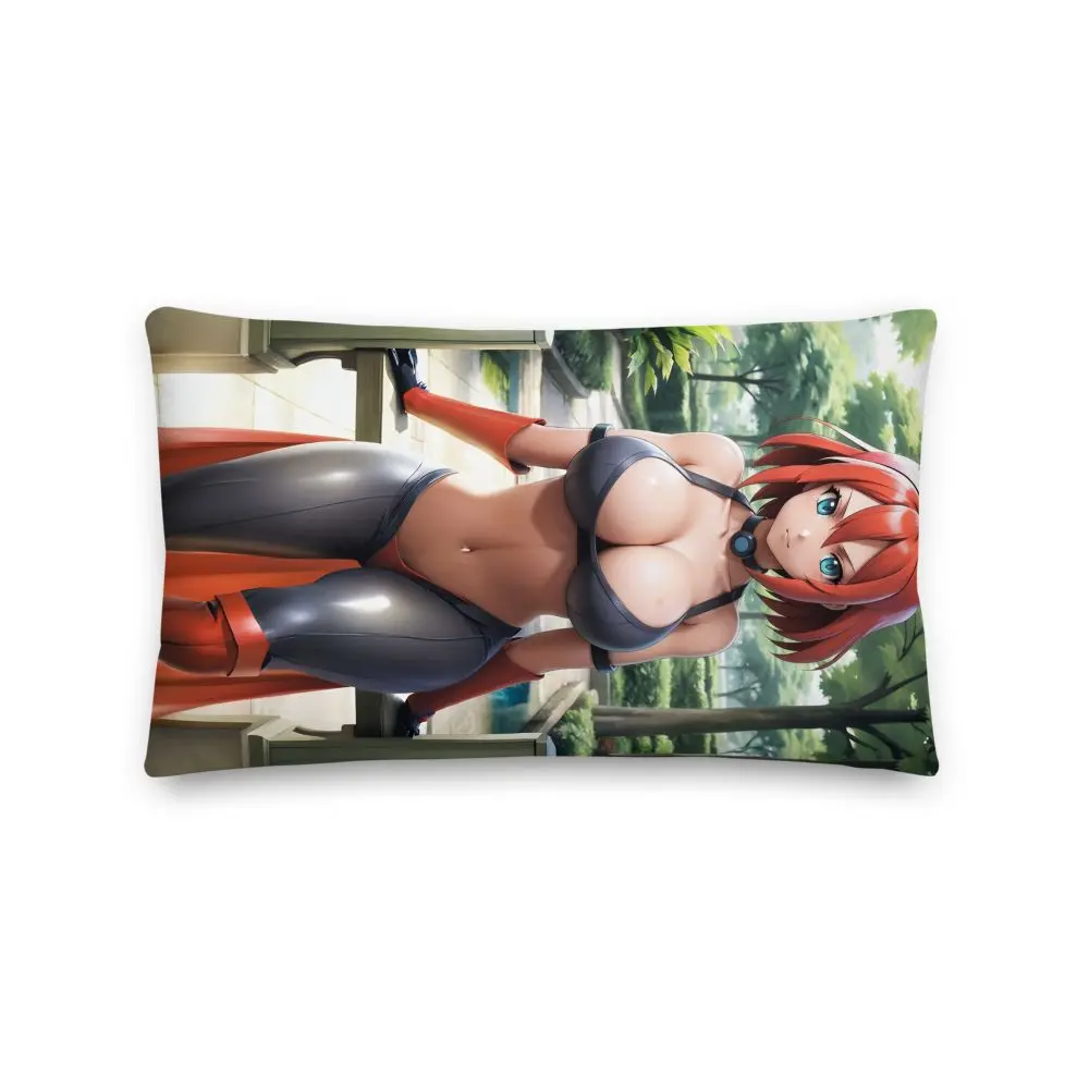 Crimson Breeze Anime Premium Pillow