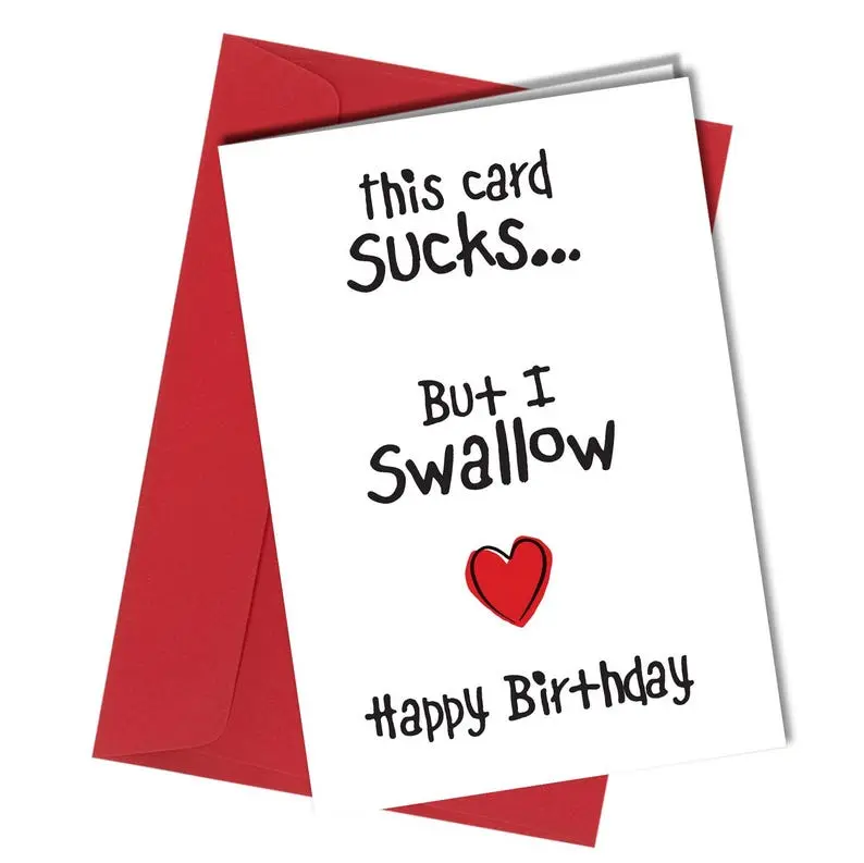 Personalised Funny Rude Birthday Card,  Naughty Birthday Card for Boyfriend, Adult Humor Card from Wife or Girlfriend