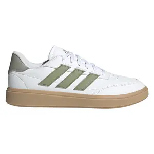 adidas Mens Courtblock Lace Up Sneakers Shoes Casual - White