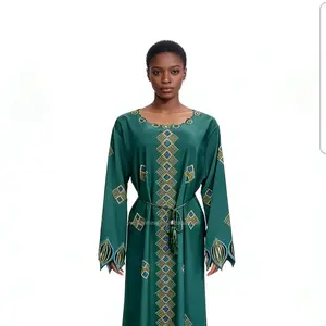 New Elegance Crystal Abaya Women Dress Arab Robe One Size Fit All