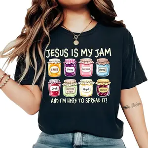 Jesus ls My Jam, Christian Shirt, ChristianGift,JESUS Christ Shirt,Gift For Christian,FunnyJesus Shirt.ChristianMoM tee