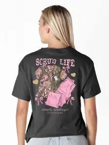 Simply Southern Camo Scrub Life T-Shirt