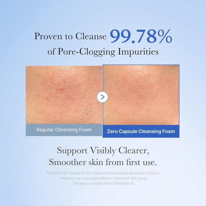 [medicube Official] Zero Pore Clear Blue Capsule Facial Cleanser for Skin Texture, Blackhead & Pore Care | AHA, BHA & PHA for Double Cleansing, Daily Gentle Face Wash, Korean Skincare | 120g / 4.23 oz