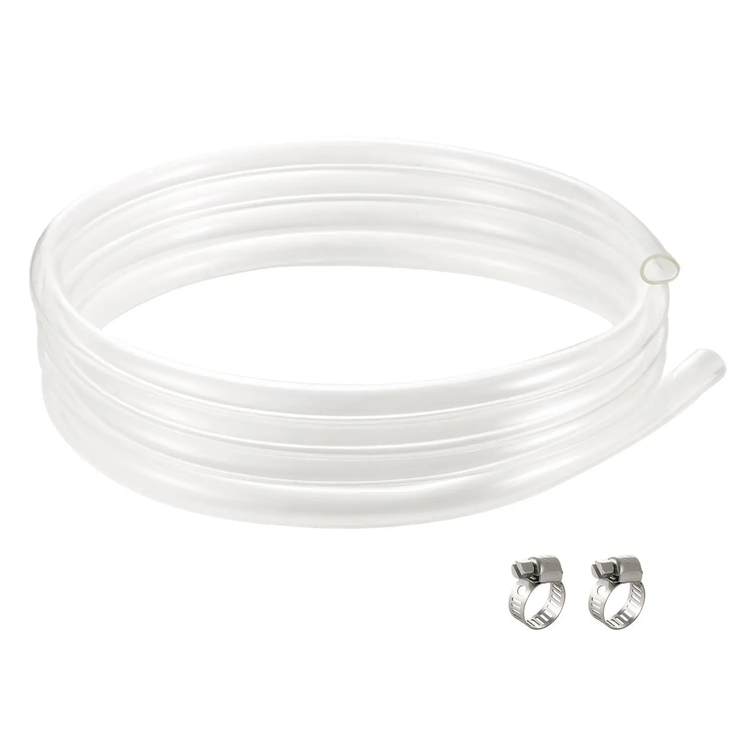 【Summerfinds】VEVOR Clear Vinyl Tubing,1/2" ID x 5/8" OD10FT Plastic PVC TubingFlexible and Cuttable Clear Hose1/16 in Wall ThicknessHigh-strength PVC Material for Aquarium Irrigation Swimming Pool Lab