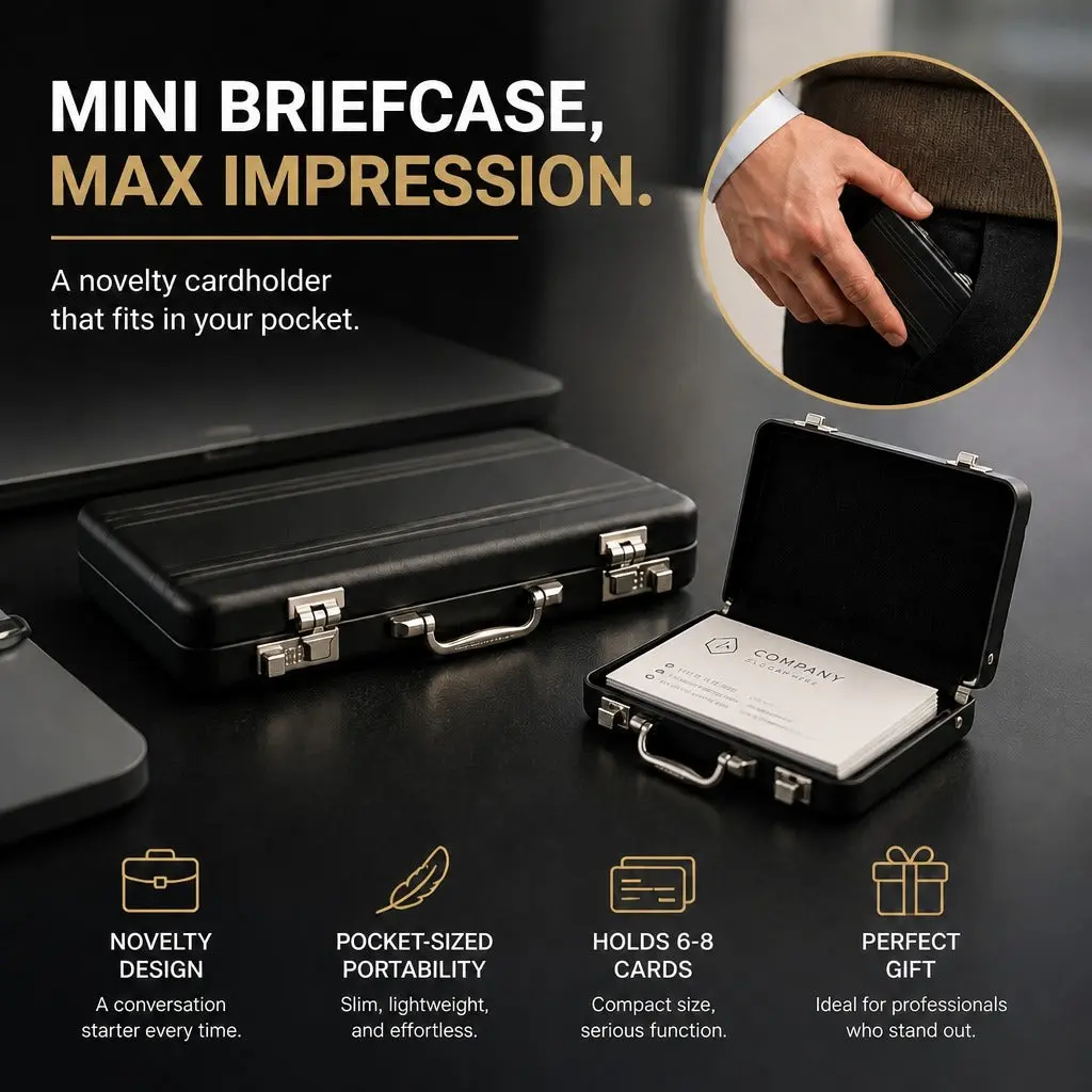Mini Briefcase Cardholder solo