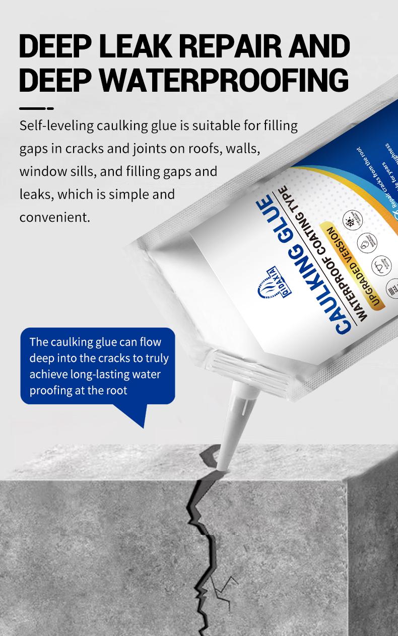 Self-leveling crack filler, Roof & wall sealant, Waterproof gapfiller, Quick-fix leak repair, Easy DlY crack solution,Roof crackrepair UK, Window gap sealing, Home maintenance hacksDIY waterproofing, Concrete joint filler