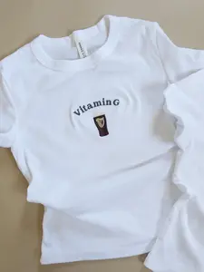 Embroidered Vitamin G Embroidered, Funny Irish Beer Crewneck, Minimalist St. Patrick’s Day Shirt, Cute Drinking Hoodie, Pub Lover Gift for Women & Men