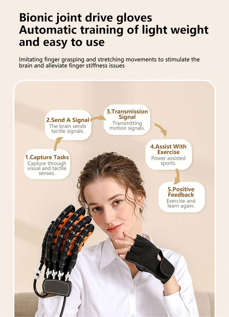 Smart rehabilitation robot gloves, hand therapy gloves, arthritis gloves, cerebral palsy, multiple modes, comfortable massage, increase blood flow, gift for loved ones