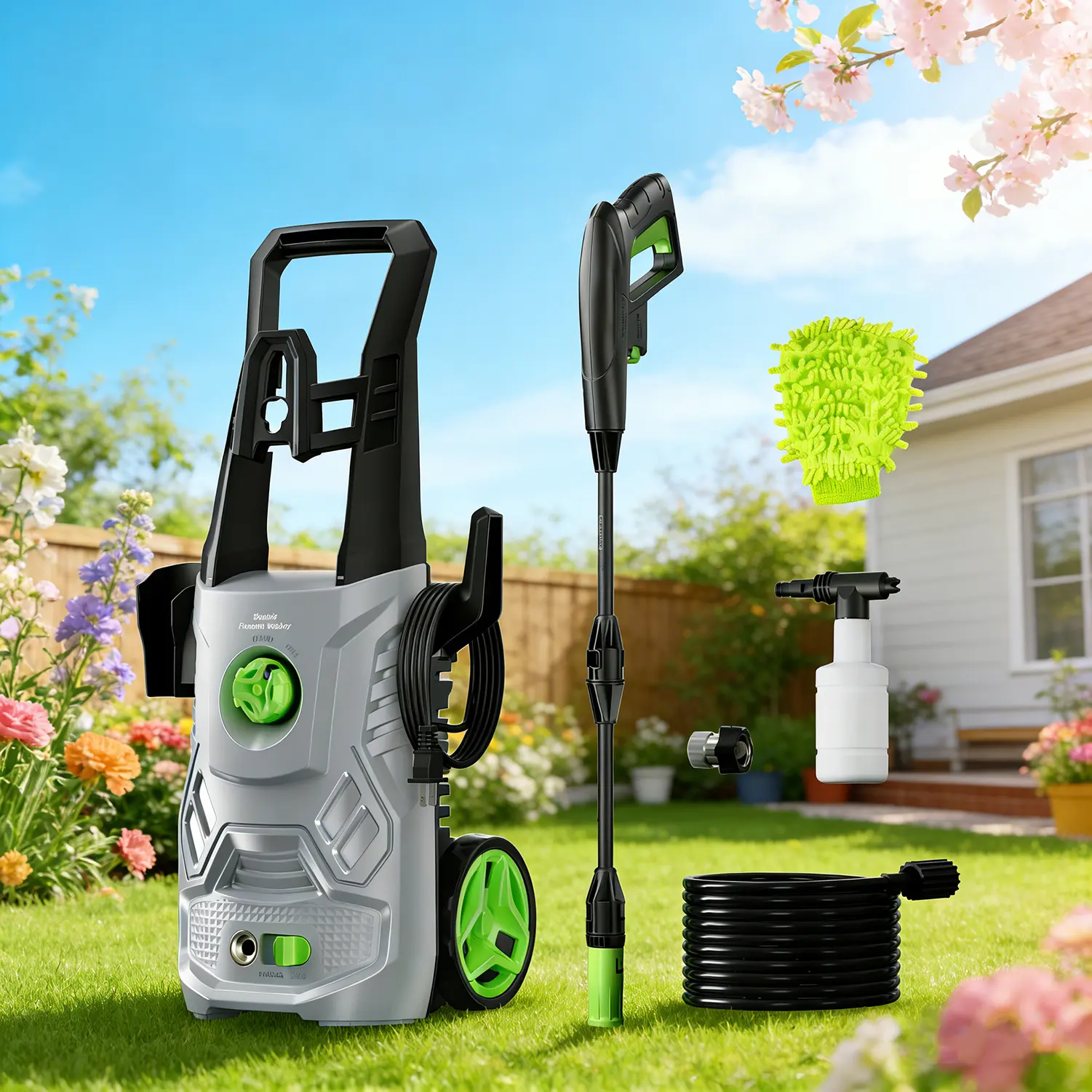 Pressure Washer, 4200PSI Max 2.6GPM Power Washer with 4 Nozzels ...