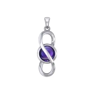 Peter Stone Eternal Sterling Silver Pendant with Gemstone TPD6175