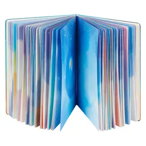SIIXU Starry Sky Writing Journal for Women, Men, Unique Colorful Blank Notebook for Daily Notes, Gratitude, Dreams or Planning, 7.5” x 10.2", 160 Pages, 2 Bookmarks, Large, Hardcover, Unlined