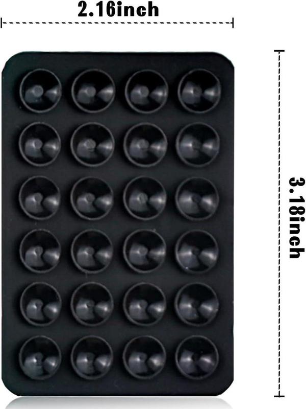 2PCS Phone Silicone Suction Cups,  Phone Case Mount Hands-Free Sticky Cell Phone Grip, Mobile Fidget Mirror Holder for Selfies and Videos