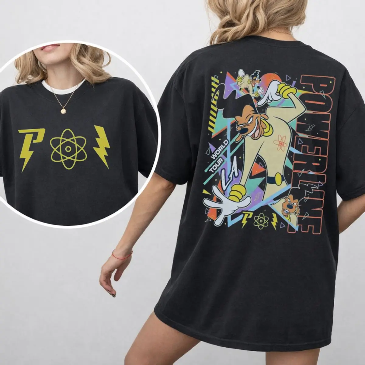 Comfort Colors Retro 90s Powerline Movie Graphic T Shirt – Stand Out World Tour Inspired Tee, Nostalgic Unisex Casual Shirt For Family Vacations, Unisex Garment-Dyed Tee, Crewneck Top