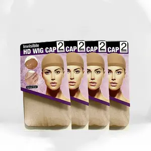 Invisible HD Wig Caps 2-Pack – Ultra-Thin, Breathable, Secure Fit for All Hair Types, Perfect for Wig Making & Daily Wear