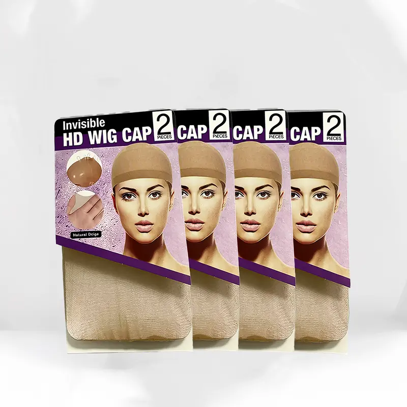 ERQQ Invisible High-Definition Wig Caps, 2-Piece Durable Nylon Caps - Unisex, Ultra-Thin, Breathable, Seamless, Comfortable Without Slipping, Glueless, Secure Fit for Cosplay Enthusiasts, Wig Making & Daily Wear, Suitable for All Hair Types
