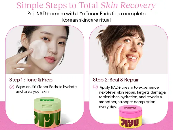 JIYU NAD+ Anti-Aging Facial Daily Moisturizer - Korean Skincare, Deep Moisturizing Repair, Extra Moisturizing Care for Daily Radiant Skin JIYU NAD+ Anti-Aging Facial Daily Moisturizer - Korean Skincare, Deep Moisturizing Repair, Extra Moisturizing Care for Daily Radiant Skin