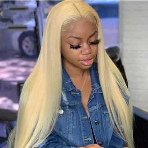Hot Star 613 Blonde and Neon Red Straight and Body Wave HD Transparent 13X6 Lace Front Human Hair Wigs for Women Glueless Brazilian Lace Frontal Preplucked Wig Tiktokshopblackfriday