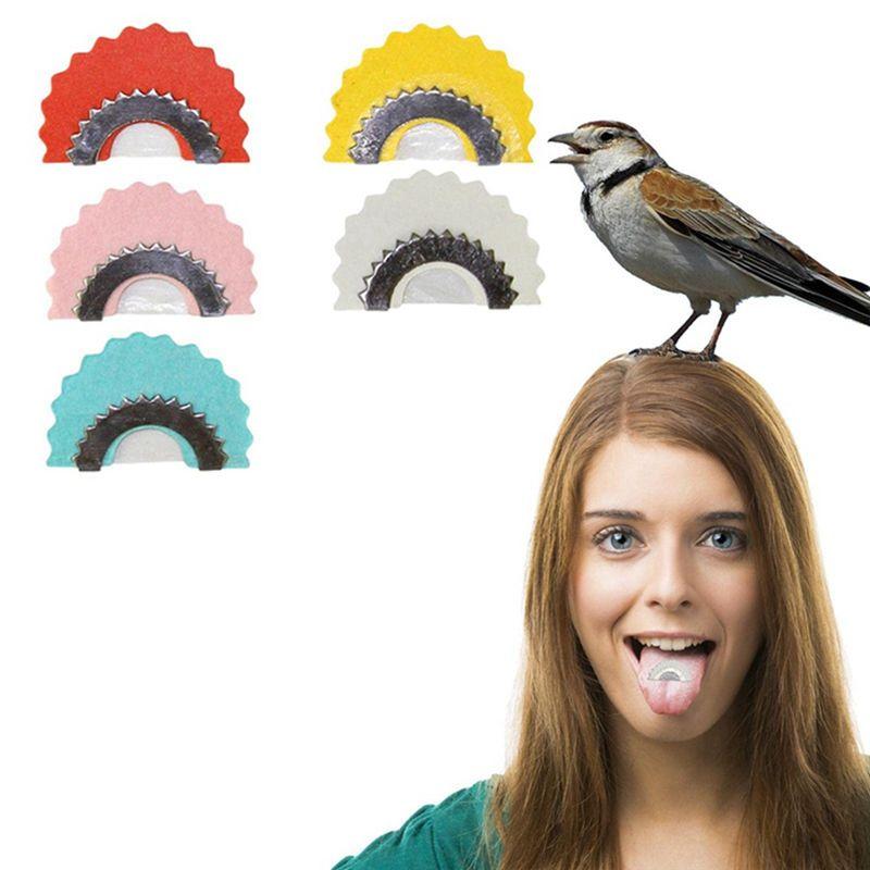 5PCS Have Creativity Fun Bird Whistle Magical Bird Caller Tongue Whistle for Producing High Octave Voice for Christmas New Year Home Use