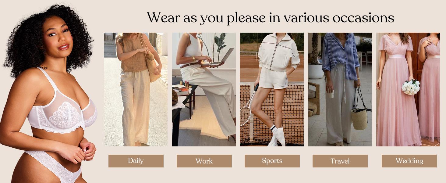 HSIA Mermaid Scales Sexy Lace Plus Size Unlined Underwire Non-padded Full Coverage Minimizer Bra with Back Smoothingfor Women Large Bust SpringStatements HSIA Mermaid Scales Sexy Lace Plus Size Unlined Underwire Non-padded Full Coverage Minimizer Bra with Back Smoothingfor Women Large Bust SpringStatements