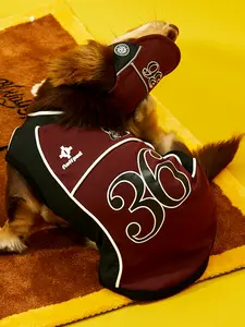 vest and hat set, baseball cap and vest for small to medium-sized  such as Dachshunds, Bichon Frises, and Schnauzers. dog clothes winter outfit