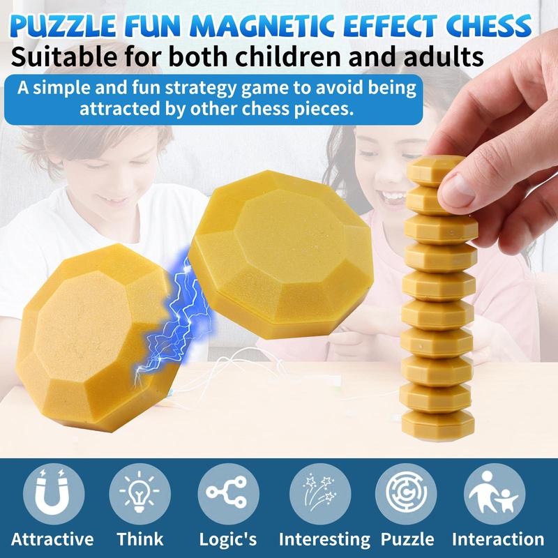 Magnetic Battle Game – Exciting 2-Player Duel for All Ages!Includes 1 Cord, 20 Magnetic Beads & Carry Bag.Perfect for Family Game Night, New or Classic Packaging Shipped at Random!