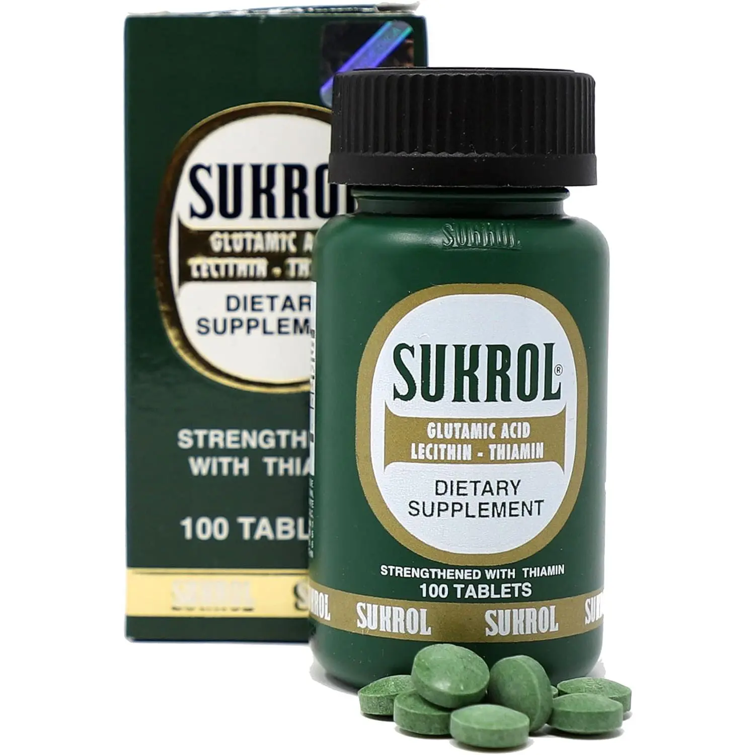 Sukrol-Vitamin, Improve Healthy Brain Function, 100 Tablets, Bottle