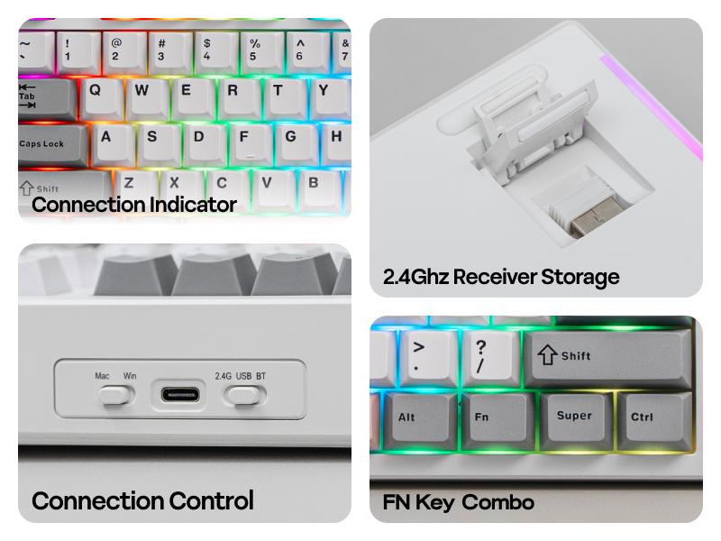 EPOMAKER TH87 Wireless Mechanical Keyboard TKL Layout Tri-Mode USB-C/BT 5.0/2.4GHz Wired Hot Swappable Custom PBT Keycap RGB Backlit Gasket Gaming Keyboard for PC/Mac creamy keyboard keyboards for gaming TikTokShopJumpstartSale EPOMAKER TH87 Wireless Mechanical Keyboard TKL Layout Tri-Mode USB-C/BT 5.0/2.4GHz Wired Hot Swappable Custom PBT Keycap RGB Backlit Gasket Gaming Keyboard for PC/Mac creamy keyboard keyboards for gaming TikTokShopJumpstartSale