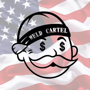 Weld Money Man Decal - Durable Weatherproof Vinyl Sticker for Cars Trucks Laptops Tumblers Toolboxes & Outdoor Gear Vehicle Exterior Decoration