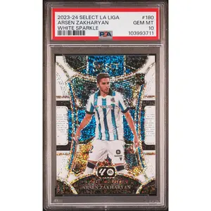 2023 Panini Select La Liga White Sparkle Arsen Zakharyan #180 PSA 10 103993711