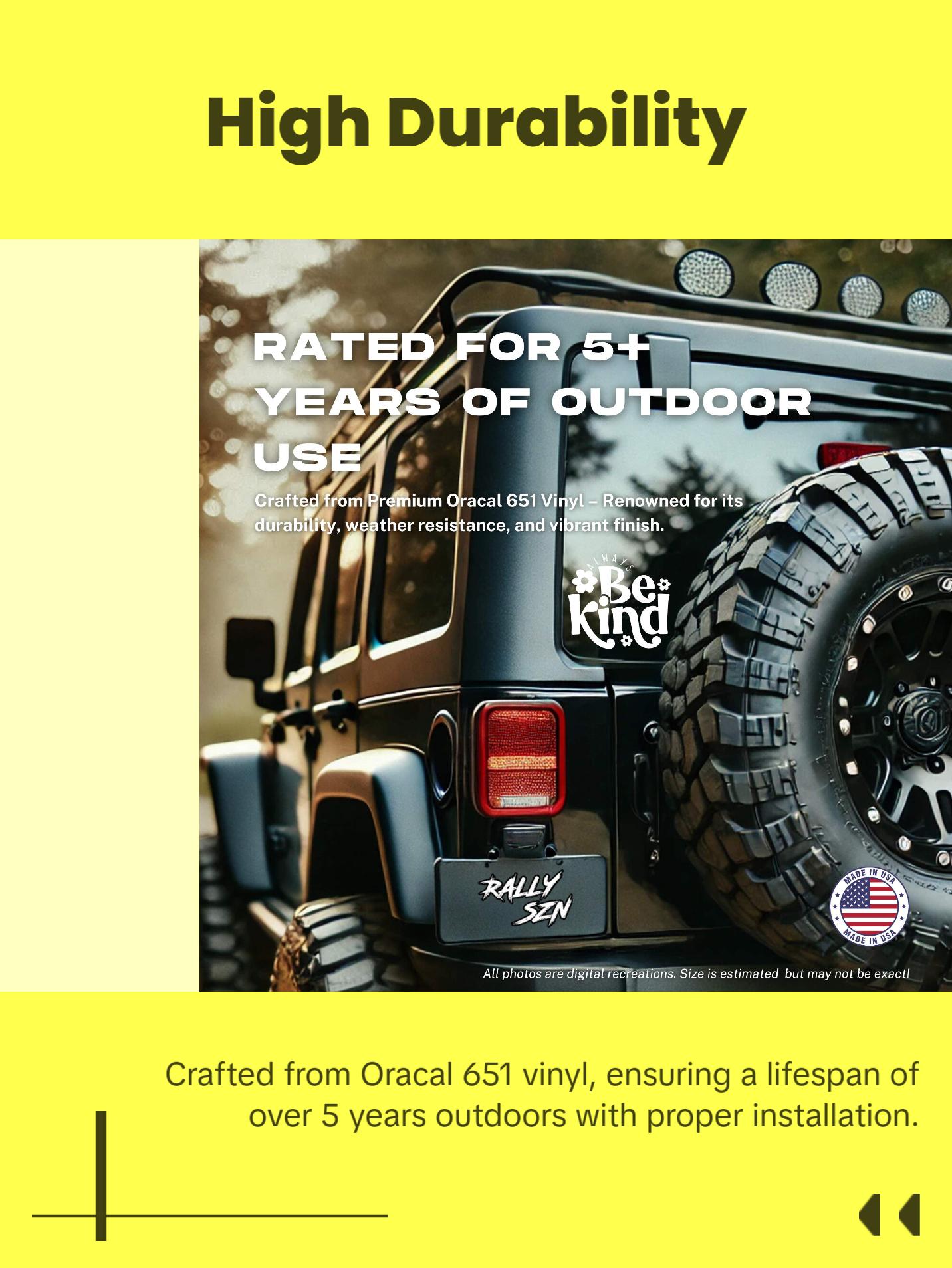 Always Be Kind – Motivational Car Decal Sticker