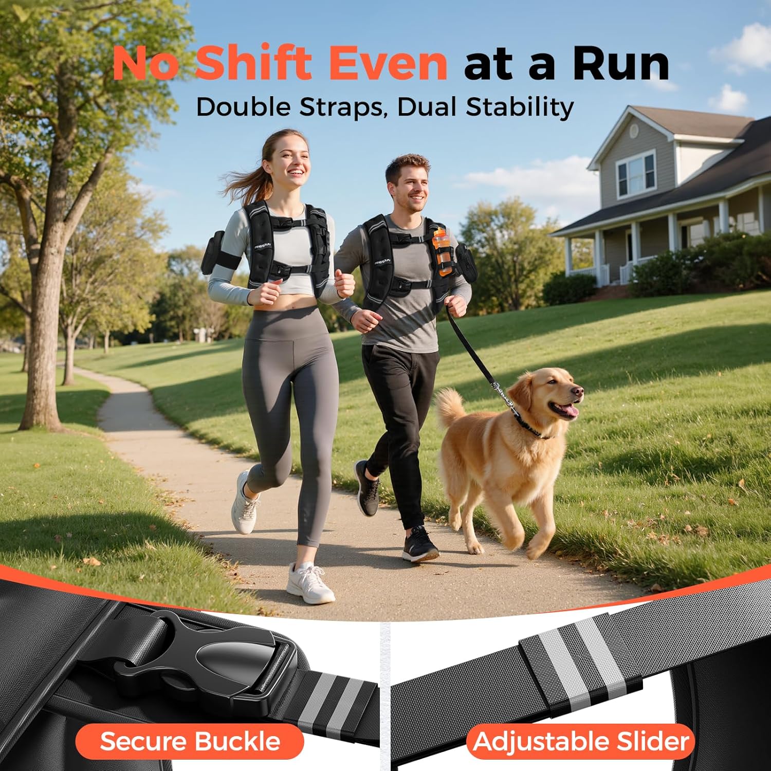 2026 FEIERDUN 3-IN-1 Weighted Vest Kit with Phone Holder & Water Pocket, 8lb/12lb/20lb Chest-friendly Vest for Running, Walking, Workout, Fitness, Cardio, Training & Strength Building #SpringStatements